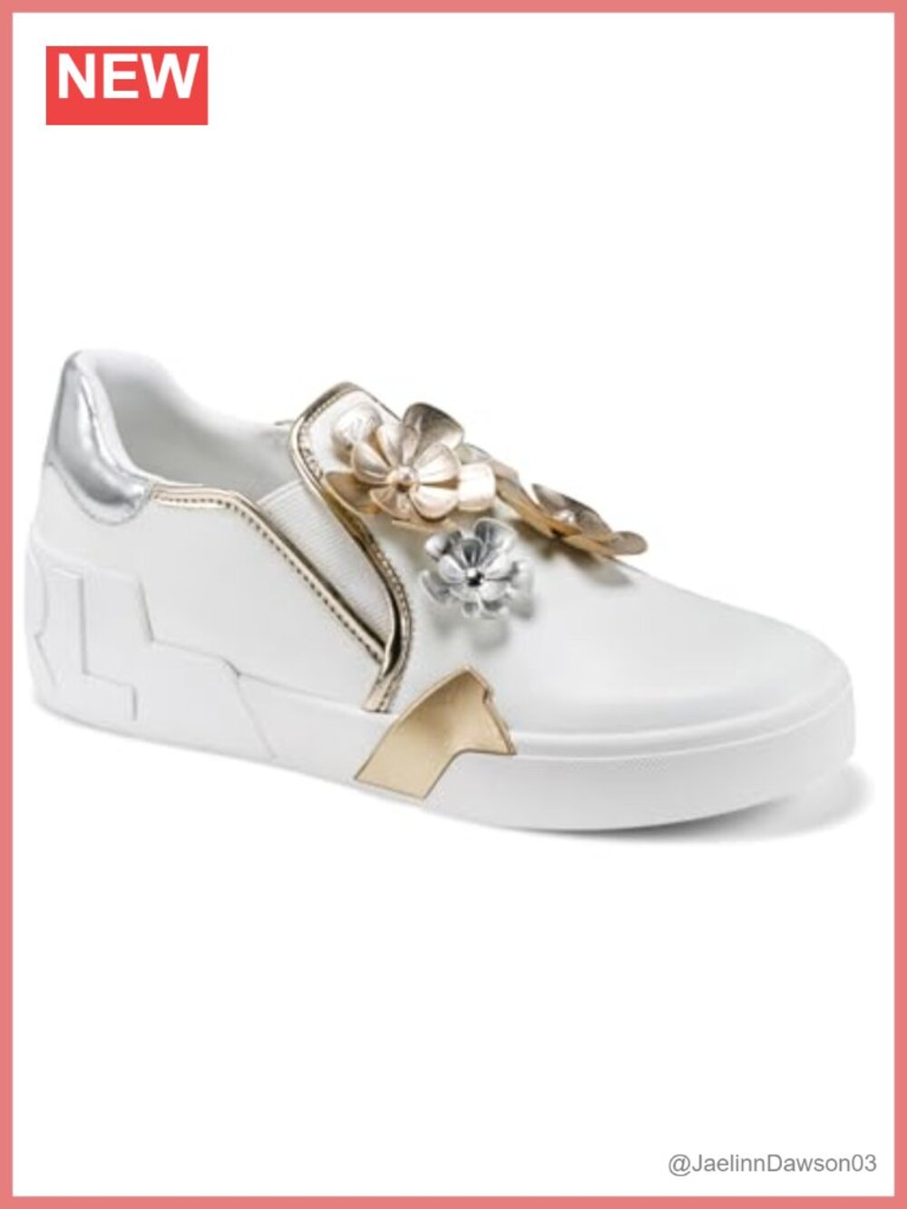 Karl Lagerfeld Women's Maude Fleur Slip on Sneaker Floral Casual Shoes
